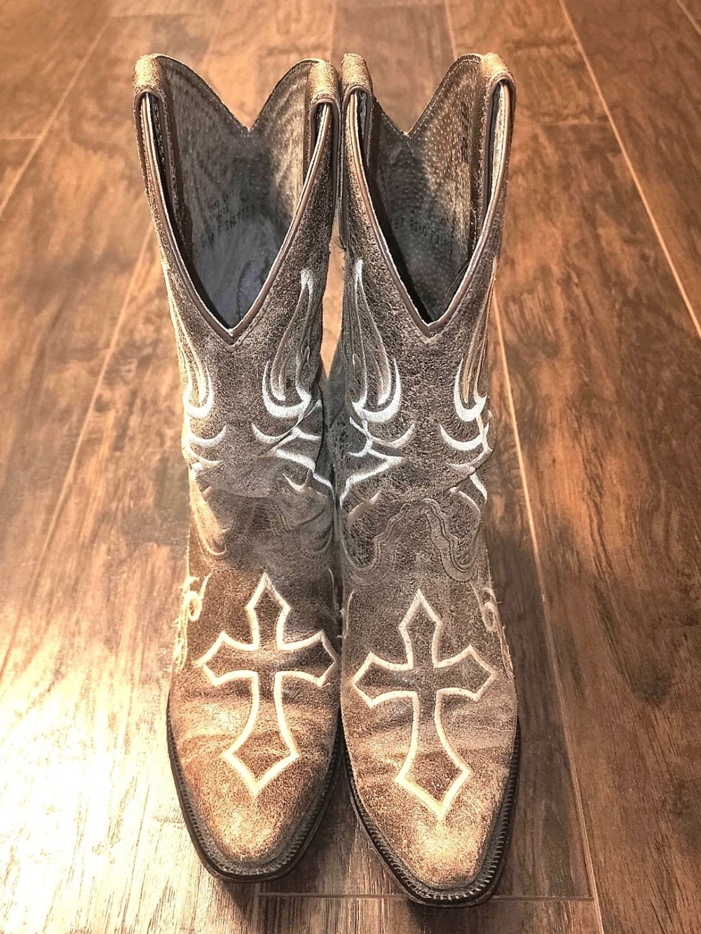 Justin BRL9753 Brown Leather Women's Cowboy Boots
